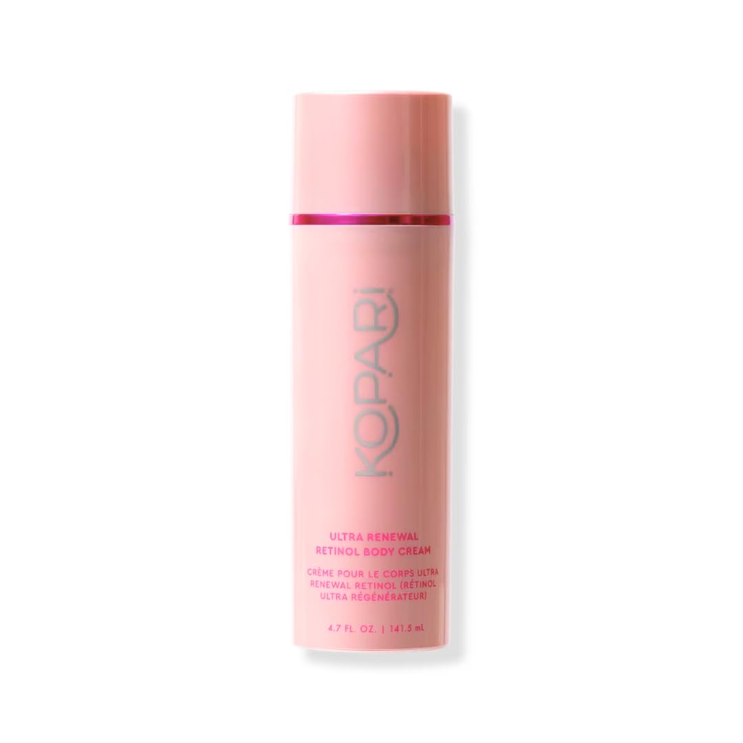 Kopari Ultra Renewal Retinol Body Cream, Infused with Acai & Encapsulated Retinol, Treat Fine Lines & Crepey Skin, Resurface & Boosts Collagen, 4.7 oz
