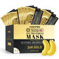24K Gold Under Eye Patches - 60 Pack for Puffy Eyes, Dark Circles, Bags & Wrinkles with Collagen & Hyaluronic Acid - Eye Care Pads for Daily Skincare (Gold)